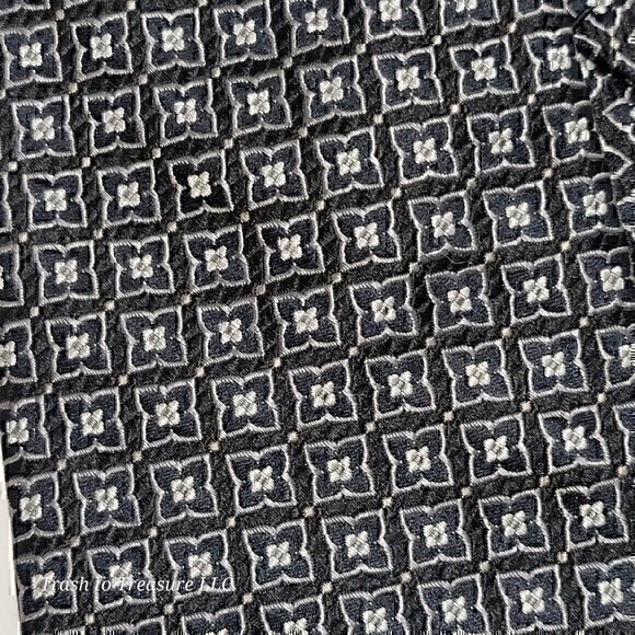 Daniel Cremieux 100% Silk Tie Black Print Hand Tailored - Picture 5 of 5